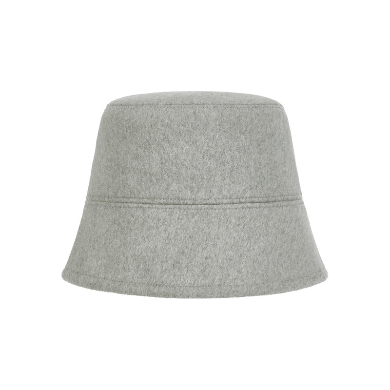 スタッズドロップオーバーフィットウールバケットハット/Stud Drop Over Fit Wool Bucket Hat Gray