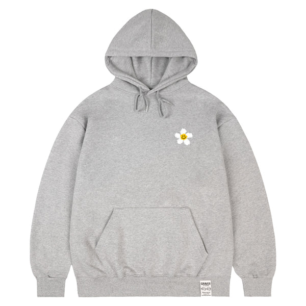[UNISEX] Small tape flower dot smile hoodie