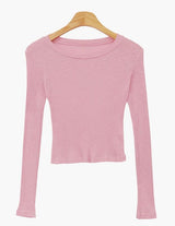 アプ リブ ラウンドネック スリム 春 Tシャツ(3color) / apeu V-neck Round Neck Slim Spring T-Shirt (3 colors)