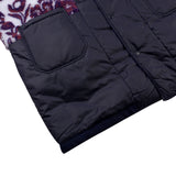[UNISEX] Reversible Faux Fur Varsity Collar Coat (Purple) (6656657162358)