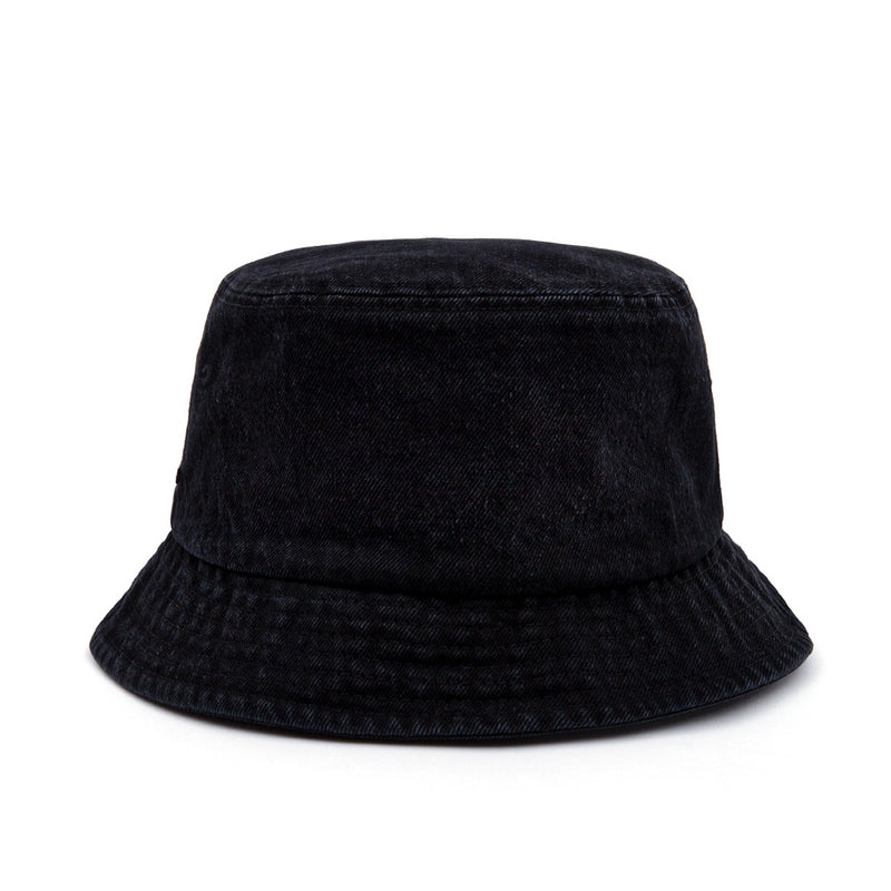 BBD Smile Logo Denim Bucket Hat (Black) (4648577958006)
