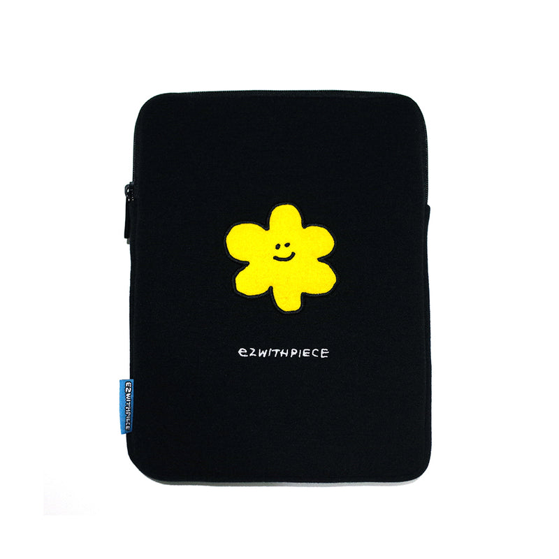 [EZwithPIECE] DAISY TABLET POUCH (BLACK) (6554913800310)