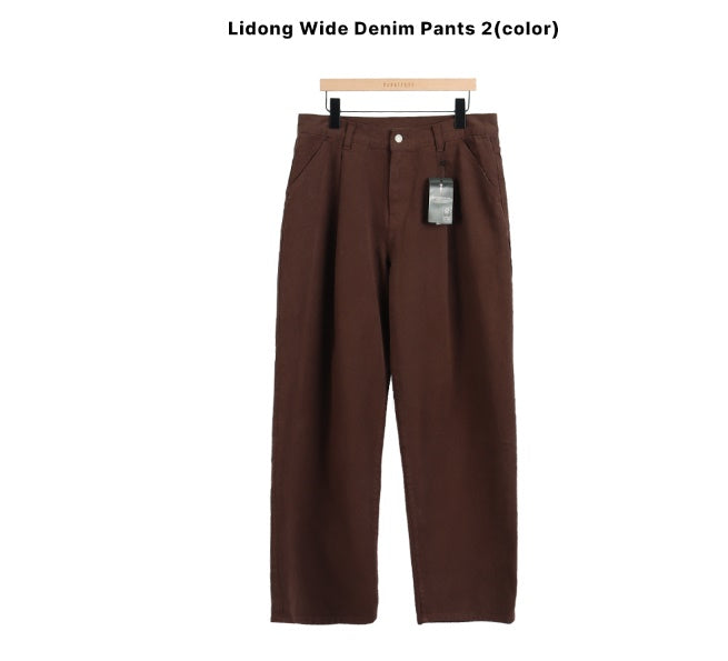 リンドンワイドデニムパンツ / Lidong Wide Denim Pants_2color