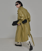 [自主製作] LUCAS leather trench coat 2 color (6678768746614)