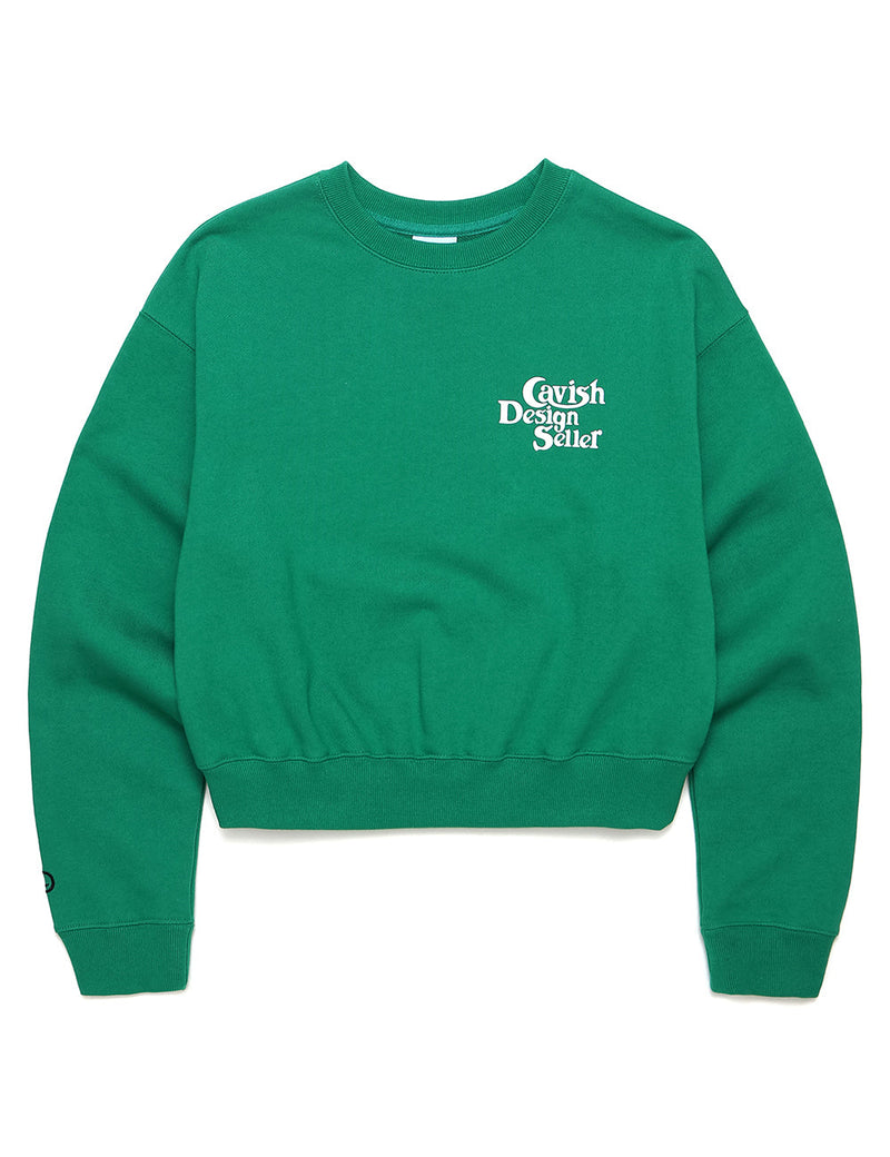 Wセラーロゴスウェットシャツ/W SELLER LOGO SWEATSHIRT GREEN(CV2CSFM466A)