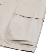 87-STAN024 [Vegan Leather] Multi Pocket Leather Vest Ivory