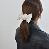Quilted Puffy Bow Scrunchie 