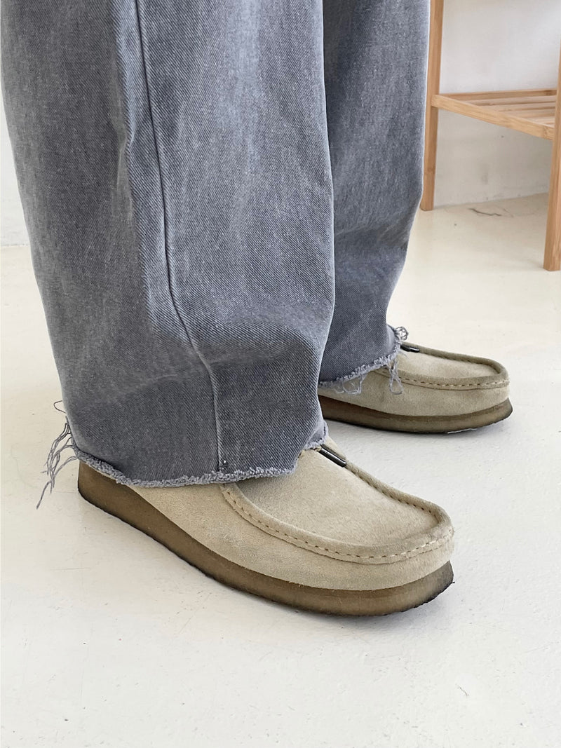 ワームカラーカッティングパンツ/Warm color cutting pants