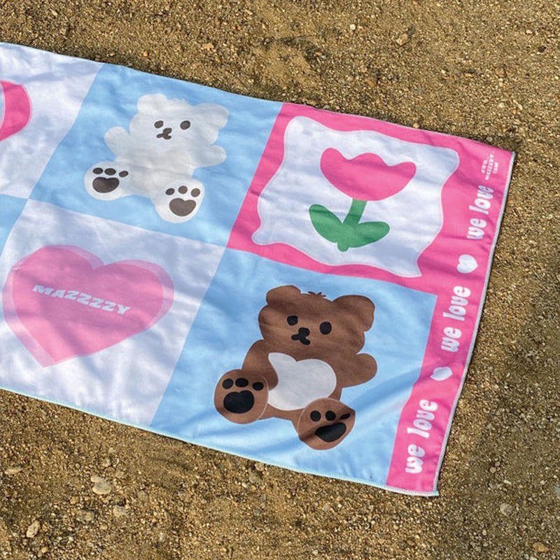 ウィーラブビーチタオル / we love beach towel