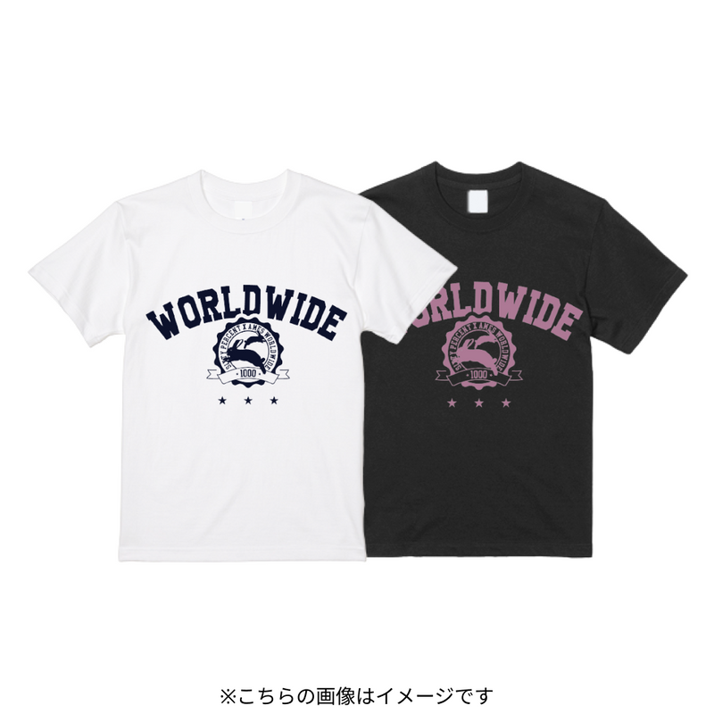 【別注】AMES WORLDWIDE記念Tシャツ（ブラック/ホワイト）