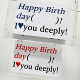Happy Birthday ( )! I ♥ you deeply! Postcard (Classic Red) (6602757079158)