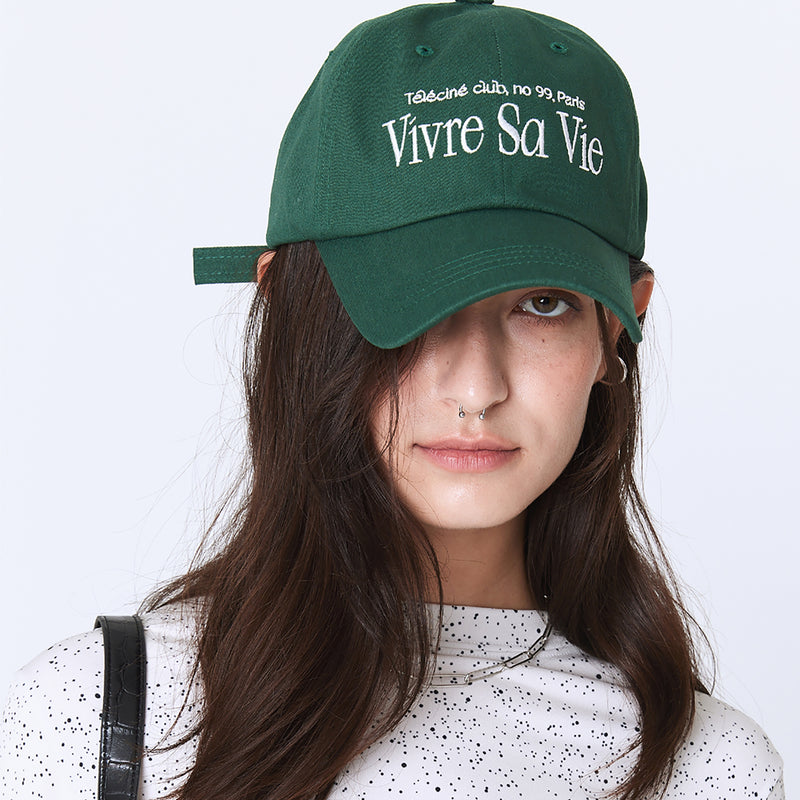 VIVRE SA VIE BALL CAP Green (6563458383990)