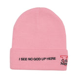 [UNISEX] RIBBED-KNIT BEANIE (Pink) (6655669010550)