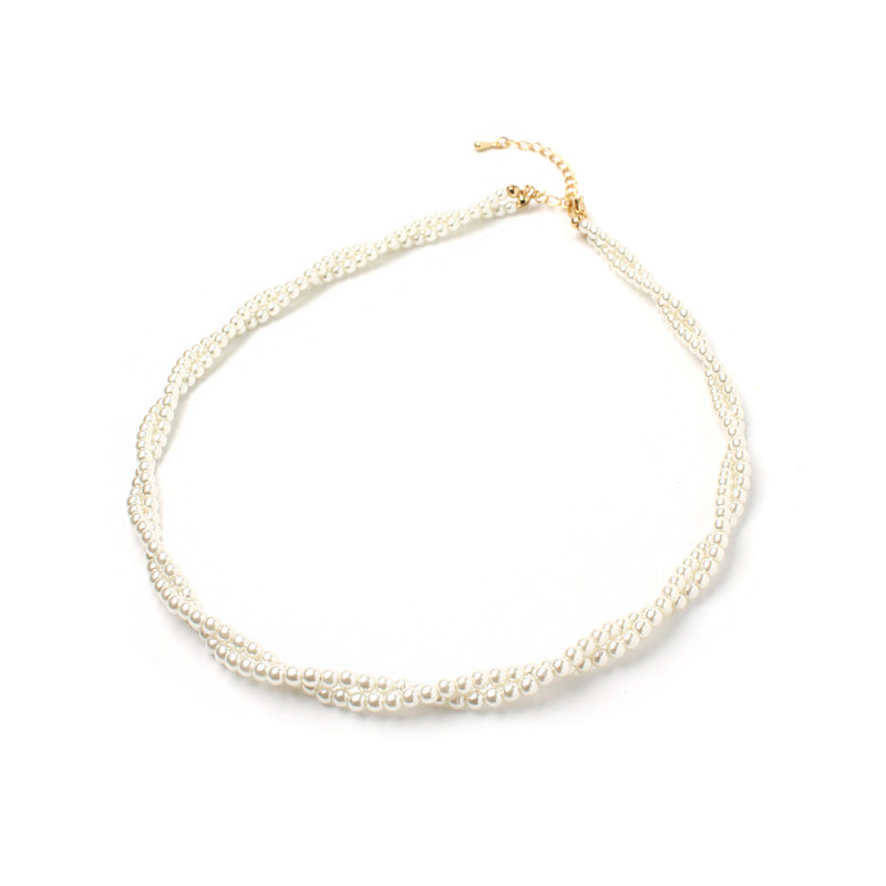 twist pearl necklace (6580863336566)