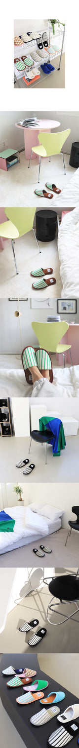 Stripe room shoes (4design)