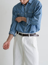 ウェスタンライトブルー シャツ / western light blue shirts