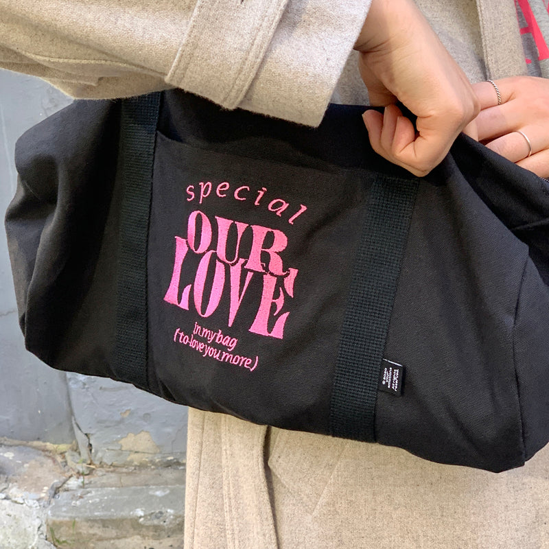 our love duffle bag / black