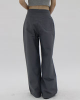 ベルクロルーズワイドパンツ / Velcro loose wide pants (2color)
