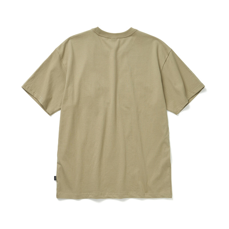 ベースボールスクリプトTシャツ / BASEBALL SCRIPT T-SHIRT (KHAKI)