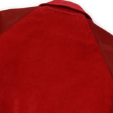 [UNISEX] Reversible Logo-Appliqued Cotton-Corduroy Bomber Jacket (Red)