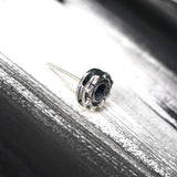 サンライトS1ジェムストーンシルバースタッズイヤリング / Sunlight-S1 Gemstone silver stud earring (4593358209142)