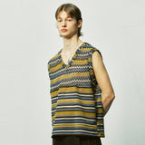 ハバナビーチニットベスト / havana beach knit vest yellow