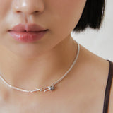 ダブルラブショートネックレス / double love short necklace