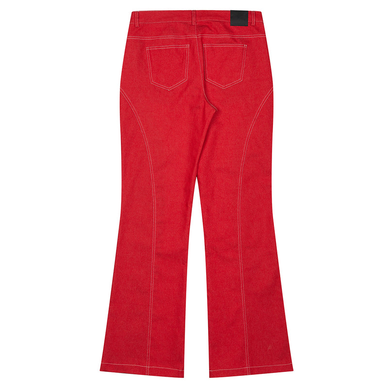 NM STITCH BOOTSCUT PANTS (RED)