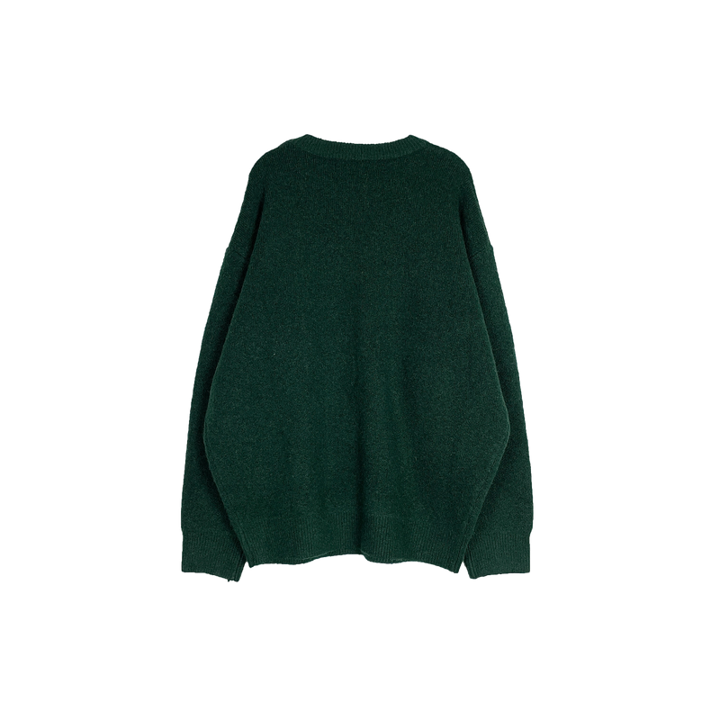 ウールニットスウェットシャツ/wool knit sweatshirt