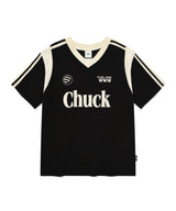 Chuck Uniform V-Neck T-Shirt, Black