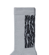 LANDING Midcalf socks (3 pair in - Silver Black,  Pale Green, Grey Flame)