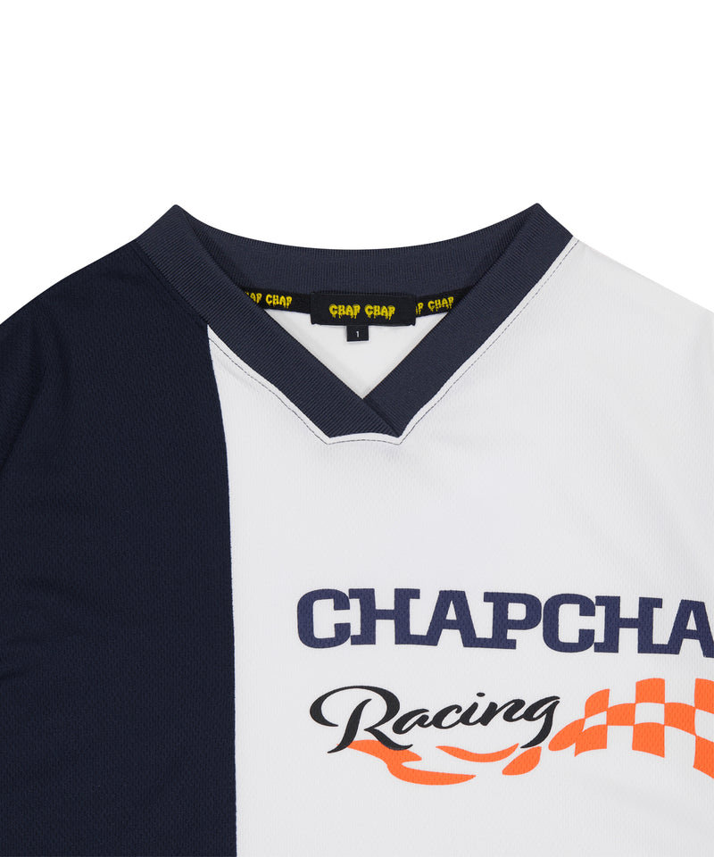 レイシングメッシュVネック / Chap Racing Mesh V-neck (Navy)