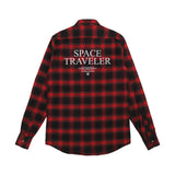 [UNISEX] Red Plaid Flannel Check Shirt (6655685427318)