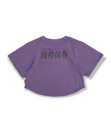 レタリングクロップTシャツ / Lettering crop tee(Purple)