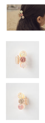 Opal glitter hair clip (6595939696758)