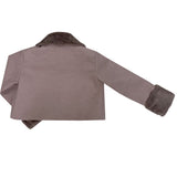 ポッシュショートコート / Posh short coat (pink gray)
