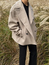 ASCLO Double Wool Short Coat (3color) (6616267751542)