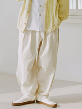 サイドバルーンパンツ / unisex side balloon pants cream
