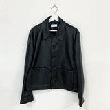 Rain Minimal Overfit Leather Jacket (2C)(Copy) (4637776576630)