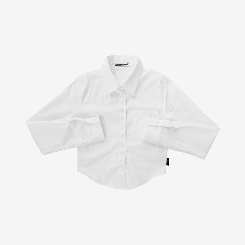 [NONCODE] Menen Basic Cropped Shirt