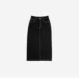 アーブルスティッチデニムロングスカート / Erble Stitch Denim Long Skirt