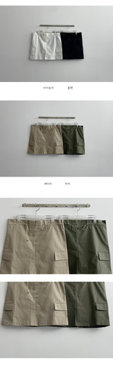 ファーミーウエストストリングカーゴミニスカート / Furme Waist String Cargo Mini Skirt