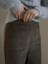 Corduroy wide pants (6639422636150)