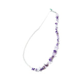 パールアメジストネックレス / Pearl amethyst necklace(handmade) (4624875126902)