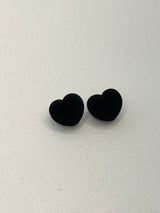 Black heart Earring