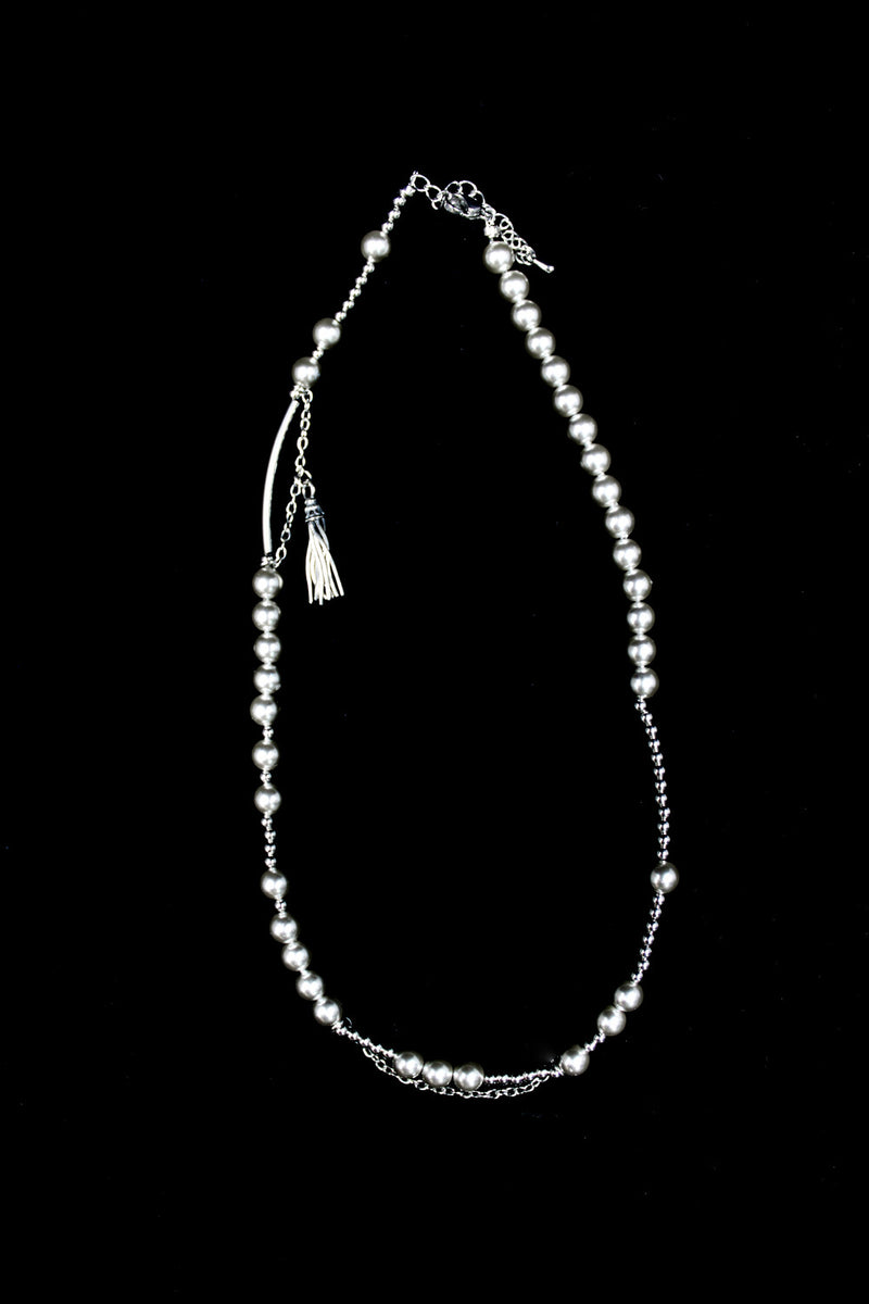 シルバータッセルネックレス / silver tassel necklace