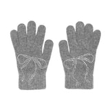 リボン グローブ / ribbon short gloves (gray)