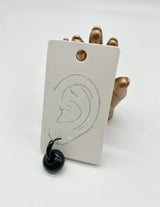 ブラックオニキスピアス/Black onyx earring