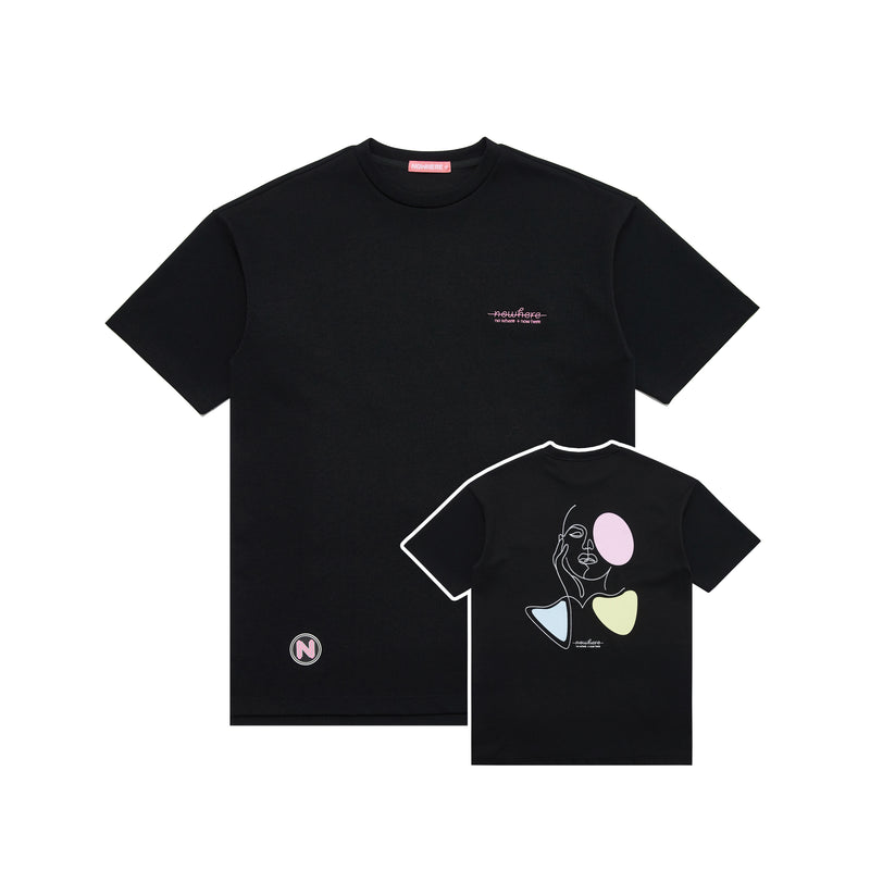 Unisex Back Graphic Black T-Shirts (6581951103094)
