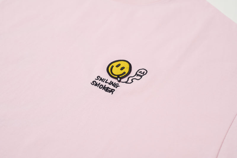 OVERSIZE FIT SMOKER TEE - PINK / S24STS07-PINK
